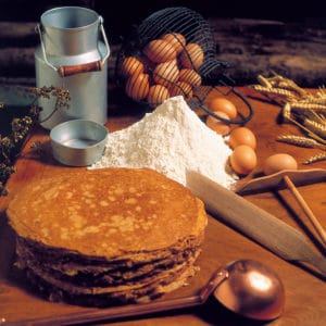 Crêpe illustrant la cuisine bretonne